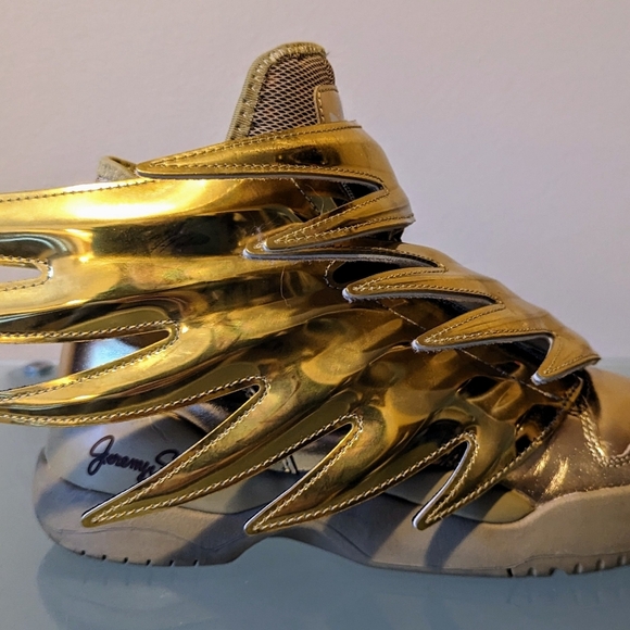 JEREMY SCOTT ADIDAS GOLD WINGS MENS SZ 5 / LADIES 7 - Picture 10 of 16